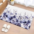 thumbnail image 1 of Purple Blooms Floral Entryway Rug 2'x3'&nbsp; Non Slip Front Door Mats, Farmhouse Spring Flowers Botanical Entrance Rugs Indoor Outdoor Carpet, Washable Floor Mats Small Area Rug for Bedroom Kitchen, 1 of 8