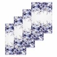 thumbnail image 1 of Purple Blooms Floral Kitchen Dish Towels for Drying Dishes Set of 4, Farmhouse Spring Flowers Botanical Waffle Weave Microfiber Hand Tea Bathroom Towels Quick Dry & Absorbent Towel 15.7x23.6, 1 of 7