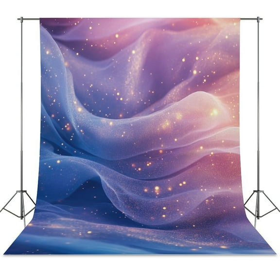 Purple Blue And Gold Wave Backdrop Background for Photography Photo Booth Backdrop for Photoshoot Background Screen Video Recording Parties Curtain