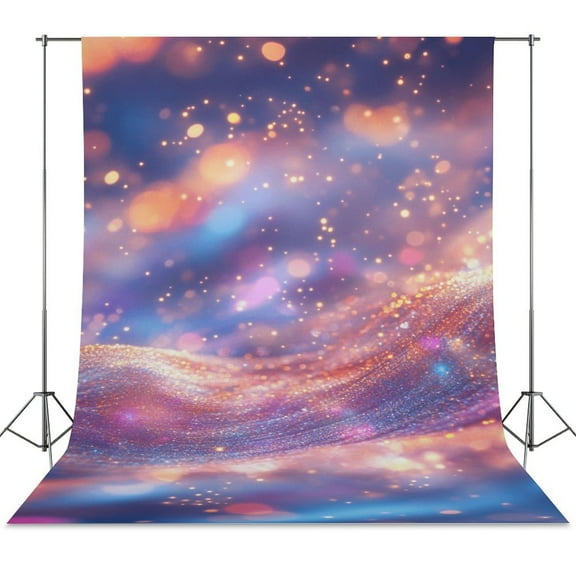 Purple Blue And Gold Wave Backdrop Background for Photography Photo Booth Backdrop for Photoshoot Background Screen Video Recording Parties Curtain