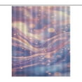 thumbnail image 1 of Purple Blue And Gold Wave Shower Curtain Modern Home Bathroom Bathtub Decor Waterproof Fabric with 12PCS Hooks, 1 of 6