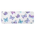 thumbnail image 1 of Purple Blue Butterfly Pattern Kitchen Rug Mat,Kitchen Runner Rugs Non Skid Washable,Decorative Kitchen Floor Mats for Kitchen,Sink,Laundry,17"x47.2", 1 of 7