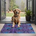 thumbnail image 1 of Purple and Blue Damask Pattern Door Rugs,Washable Non Slip Door Mats Indoor,Decorative Door Mats,Entry Mat Indoor for Entrance,Bedroom,Kitchen,Bathroom,20"x32", 1 of 6