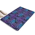 thumbnail image 1 of Purple and Blue Damask Pattern Flannel Non Slip Door Rugs,Washable Door Mats Indoor,Decorative Door Mats,Dirt-Resistant and Absorbent Doormat for Entrance,Bedroom,Kitchen,Bathroom,23.5x16in(60x40cm), 1 of 5