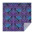 thumbnail image 1 of Purple and Blue Damask Pattern Square Tablecloth,Waterproof Square Table Cover,Wipeable Spillproof Washable Table Cover for Home Kitchen Party Decor 60"x60"(152x152cm), 1 of 6