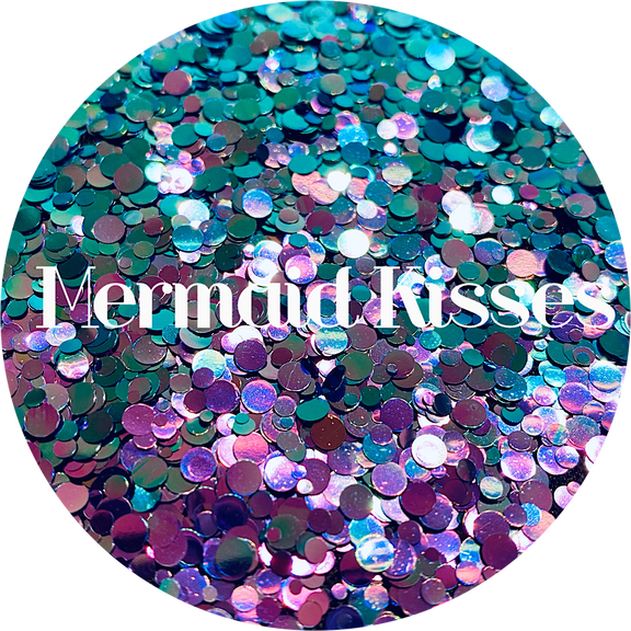 Purple Blue Dots Polyester Glitter | Craft Glitter | Glitter for Arts & Crafts | Tumblers | Cosmetics | Nails | Epoxy Resin Art | Slime | DIY | Body Glitter | 2 oz Bag