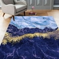 thumbnail image 1 of Purple Blue Gold Modern Marble Area Rug for Living Room Bedroom Contemporary Art Deco Fluffy Dining Kitchen Runner Rugs Abstract Washable Office Hallway Bath Carpet 5x7ft, 1 of 6