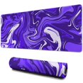 thumbnail image 1 of Purple and Blue Lines&nbsp;pad Mousewaterproofno Slip&nbsp;Line Series for Office Home Work GamingmousepadsRubber Base Mousepad with Stitched Edges 31.5x11.8inches, 1 of 7
