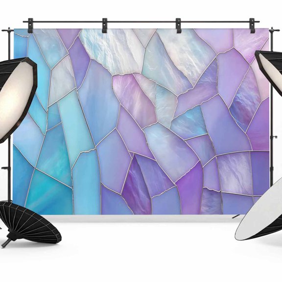 Purple Blue Marble Backdrop for Photography,Fabric Photo Background Backdrop,Modern Abstract Art Marble Crack Photo Booth Background for Portrait Photoshoot Video Wedding Studio Decor Banner 7x5ft