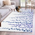 thumbnail image 1 of Purple Blue Polka Dots Area Rugs 2.7'x5', Washable Small Throw Rugs for Kitchen Bedroom, Watercolor Abstract Art Indoor Outdoor Rug Non-Slip Low Pile Carpet Runner Reversible Floor Mats, 1 of 8