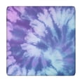 thumbnail image 1 of Purple Blue Tie Dye Pattern Square Fitted Tablecloth with Elastic Edge,Square Table Cover,Washable Elastic Table Cover for Home Kitchen Party Decor 34"x34", 1 of 6