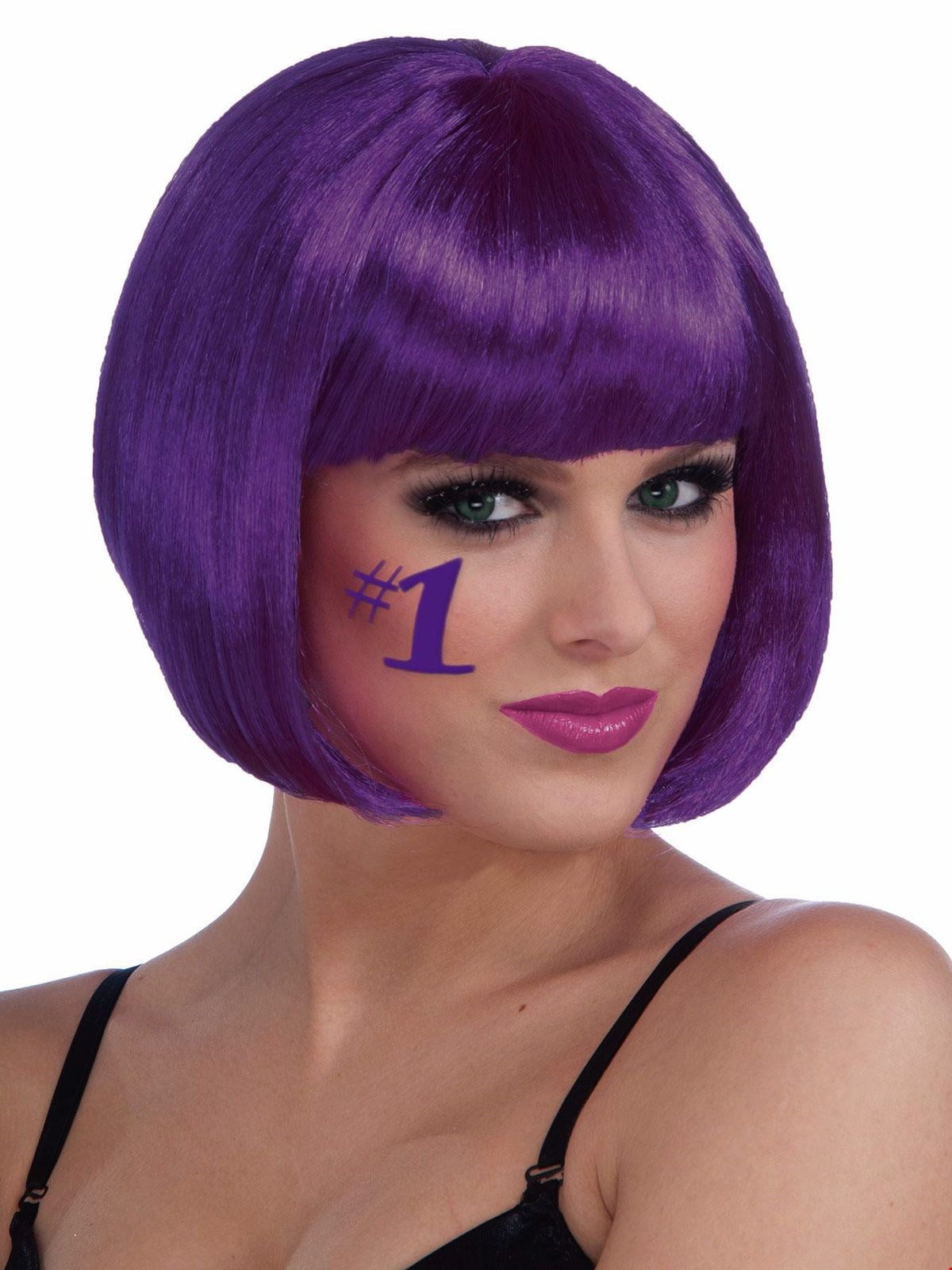 Purple Bob Wig Halloween Costume Accessory Walmart