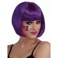 thumbnail image 1 of Purple Bob Wig Halloween Costume Accessory, 1 of 2