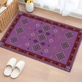 thumbnail image 1 of Purple Boho Entryway Rug 2'x3'&nbsp; Non Slip Front Door Mats, Country Abstract Geometric Ethnic Aesthetic Entrance Rugs Indoor Outdoor Carpet, Washable Floor Mats Small Area Rug for Bedroom Kitchen, 1 of 8
