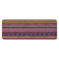 thumbnail image 1 of Purple Boho Tribal Stripes and Hearts Pattern Kitchen Rug Mat,Kitchen Runner Rugs Non Skid Washable,Decorative Kitchen Floor Mats for Kitchen,Sink,Laundry,17"x47.2", 1 of 7