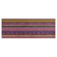 thumbnail image 1 of Purple Boho Tribal Stripes and Hearts Pattern Kitchen Rug Mat,Kitchen Runner Rugs Non Skid Washable,Decorative Kitchen Floor Mats for Kitchen,Sink,Laundry,17"X47", 1 of 5