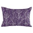 thumbnail image 1 of Purple Botanical Throw Pillow Cover 16 x 24 Inch Decorative Pillow Cover Vintage Floral Plants Branch Lumbar Pillowcase Seasonal Rectangle Cushion Case for Couch Sofa Bed Living Room, 1 of 9