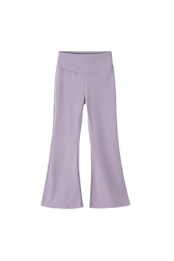 Purple Boy Girl Work Out Gym Jogger Trousers Pants for Kids Girl Boy Fall Winter High Leg Warm Flare Wide Leg Bootcut Leg Trousers Pants Leggings Tights Sweat Pants Kid 2025 8 Years
