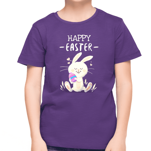 Purple Boys Easter Shirt Easter Shirts Funny Bunny Shirt Easter Shirts for Boys