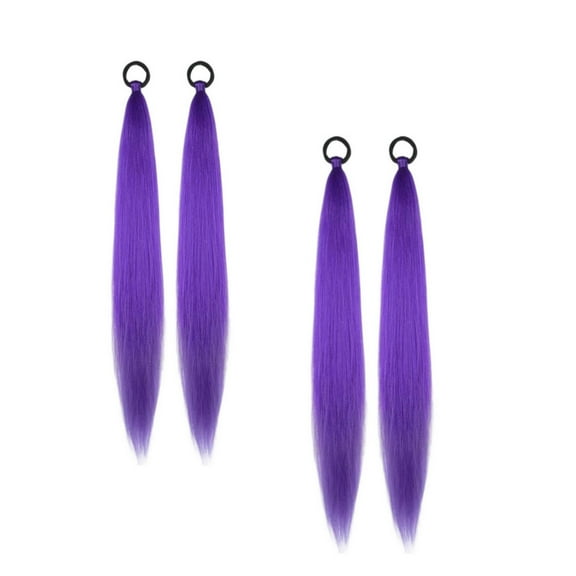 Purple Braiding Hair Extensions 26Inch Pre Stretched Synthetic Braiding Hair for Braids As Rumi Hair Style (Purple, 26 Inch (Pack Of 4 )