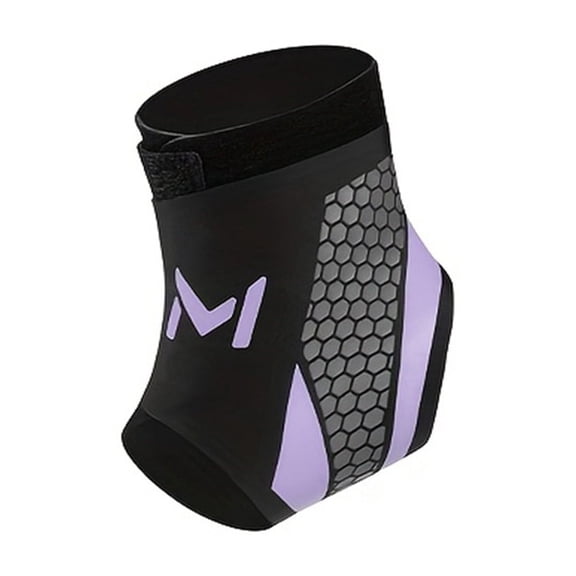 Purple Breathable Compression Ankle Brace Support Sleeve for Basketball Soccer Running Injury Recovery Joint Pain