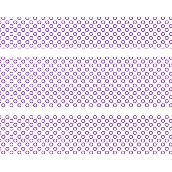 Purple Bubbles Edible Photo Image Cake Border Decoration