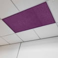 thumbnail image 1 of Purple Burlap Texture Magnetic Fluorescent Light Covers for Ceiling Lights 2 x 4 Feet, Farmhouse Vintage Purple Office Classroom Kitchen Drop Ceiling Light Covers Lighting Filters Shade Panel 1 Pack, 1 of 9