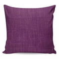 thumbnail image 1 of Purple Burlap Texture Pillow Covers 20x20 Inch Decorative Throw Pillow Cover, Farmhouse Vintage Purple Sofa Pillowcases Accent Cushion Case Home Decor Bedroom Living Room, 1 of 6