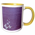 thumbnail image 1 of 3drose, Purple Butterflies Art Nature Insects, 11oz Two-tone Yellow Mug, 1 of 6