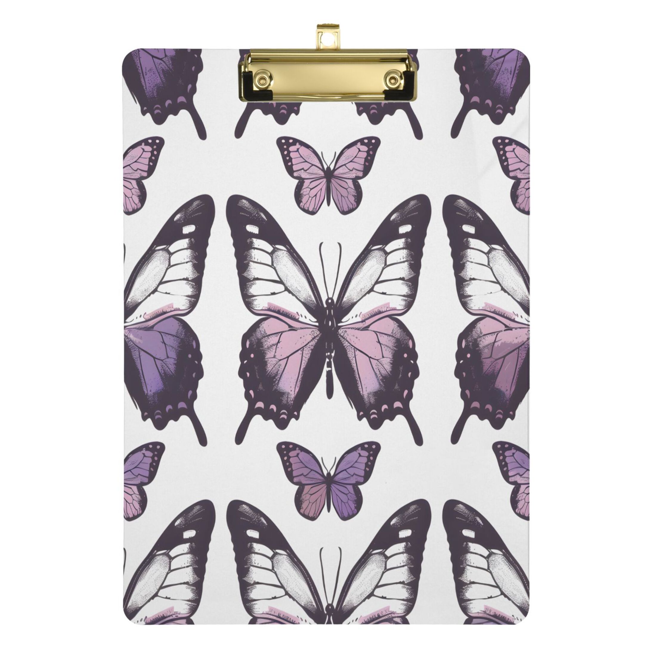 Purple Butterfly Acrylic Clipboards A4 Standard Letter Size Clipboard