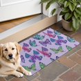 thumbnail image 1 of Purple Butterfly Colorful Pattern Door Rugs,Washable Non Slip Door Mats Indoor,Decorative Door Mats,Entry Mat Indoor for Entrance,Bedroom,Kitchen,Bathroom,16"x24", 1 of 6