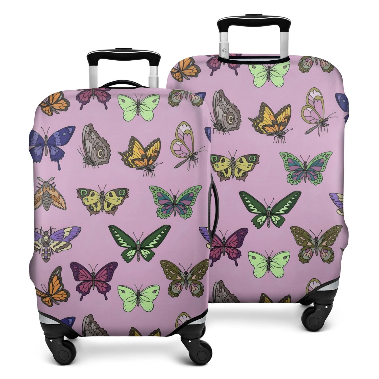 Diamond Purple Print Pattern Luggage Cover Protector main image 0