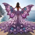 thumbnail image 1 of Purple Butterfly Fairy Diamond Painting Kit 5D Full Drill Rhinestone Mosaic Art Craft Set for Fantasy Home Wall Decor Indoor Crafting Project for Adult Hobbyists and Creative Makers, 1 of 4