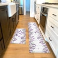 thumbnail image 1 of Purple Butterfly Floral Kitchen Rugs Anti Fatigue Farmhouse Kitchen Rugs and Mats Non Slip Washable Floor Mats for Kitchen Sink Waterproof Standing Mat for Home Sink Office,23.6x15.7 inch, 1 of 6