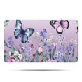 thumbnail image 1 of Purple Butterfly Flower Butterfly Pattern Bathroom Rugs Mat,Non Slip Microfiber Bathroom Rug,Rubber Backing,Soft Bathroom Mats for Bathroom Floor,Tub and Shower,17x30in(43x75cm), 1 of 5