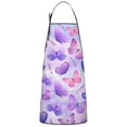 thumbnail image 1 of Purple Butterfly Lavender Pattern Apron-Garden Aprons for Women with Pockets-Cotton Linen Waterproof Kitchen Cooking Gardening Aprons Adjustable for Kitchen,Cooking,BBQ and Salon 33x27 Inch, 1 of 7