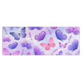 thumbnail image 1 of Purple Butterfly Lavender Pattern Kitchen Rug Mat,Kitchen Runner Rugs Non Skid Washable,Decorative Kitchen Floor Mats for Kitchen,Sink,Laundry,17"X47", 1 of 5