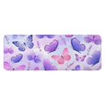 thumbnail image 1 of Purple Butterfly Lavender Pattern Kitchen Rug Mat,Kitchen Runner Rugs Non Skid Washable,Decorative Kitchen Floor Mats for Kitchen,Sink,Laundry,17"x47.2", 1 of 7