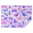 thumbnail image 1 of Purple Butterfly Lavender Pattern Rectangle Tablecloth 60"x84",Waterproof Polyester Rectangle Table Cloth, Wipeable Spillproof Polyester Tablecloth for Dining, Camping, Indoor and Outdoor, 1 of 5
