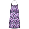 thumbnail image 1 of Purple Butterfly Pattern Apron-Garden Aprons for Women with Pockets-Cotton Linen Waterproof Kitchen Cooking Gardening Aprons Adjustable for Kitchen,Cooking,BBQ and Salon 33x27 Inch, 1 of 7