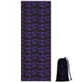thumbnail image 1 of Purple Butterfly Pattern Hot Yoga Mat Towel Non Slip for Hot Yoga - Quick-Drying Yoga Mat Cover with 4 Corner Pockets with Travel Bag - Hot Yoga Towel Non Slip Grip Moisture Wicking Sweat 70"x26", 1 of 6