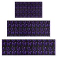 thumbnail image 1 of Purple Butterfly Pattern Kitchen Rugs Sets Of 3,Kitchen Runner Rugs Non Skid Washable,Decorative Kitchen Floor Mats for Kitchen,Sink,Laundry,17"x30"+ 17"x47" + 17"x59", 1 of 6