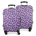 thumbnail image 1 of Purple Butterfly Pattern Luggage Cover Fashion Suitcase Cover Baggage Covers Fit 25-28 Inch Luggage (Go Travel), 1 of 5