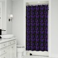 thumbnail image 1 of Purple Butterfly Pattern Shower Curtain 36"x72" ,Bathroom Decorative Shower Curtains Set with 12 Hooks,Modern Waterproof Washable Shower Curtain, 1 of 6