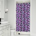thumbnail image 1 of Purple Butterfly Pattern Shower Curtain 36"x72" ,Bathroom Decorative Shower Curtains Set with 12 Hooks,Modern Waterproof Washable Shower Curtain, 1 of 6