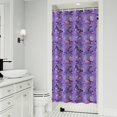 thumbnail image 1 of Purple Butterfly Pattern Shower Curtain 36"x72" ,Bathroom Decorative Shower Curtains Set with 12 Hooks,Modern Waterproof Washable Shower Curtain, 1 of 6
