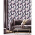 thumbnail image 1 of Purple Cactus Wallpaper Peel-and-Stick - 25"W x 225"H, 1 of 3