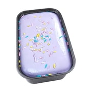 Purple Cake Squishy Slow Rise Toy with Colorful Sprinkles in Black Pan, 1 Pack, Kawaii -Shaped Squishy Relaxation Toy for Kids and Adults