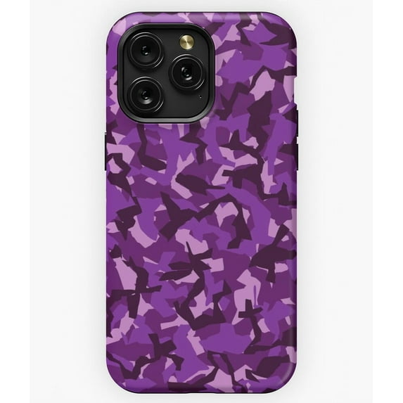 Purple Camo Camouflage Pattern M1711 Phone Case for iPhone 17 16 15 14 13 12 11 Pro Max