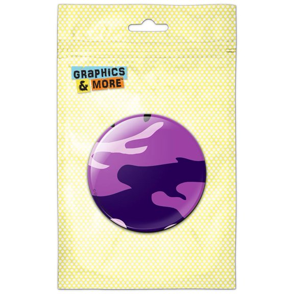 Purple Camouflage Army Soldier Refrigerator Button Magnet